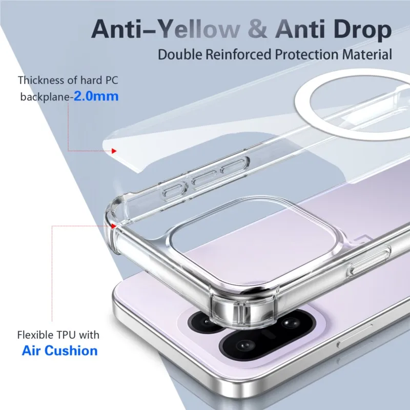 Luxury Magnetic Transparent Phone Case - Premium Quality Cover