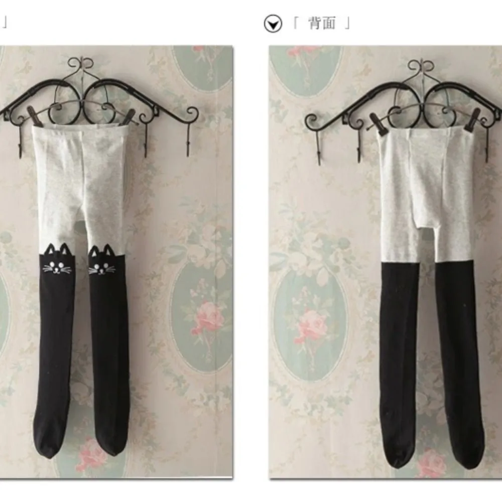 The Children dance tights for girl boys stock Kawaii StockingTotoro Cats knee high stockings girl tight boy
