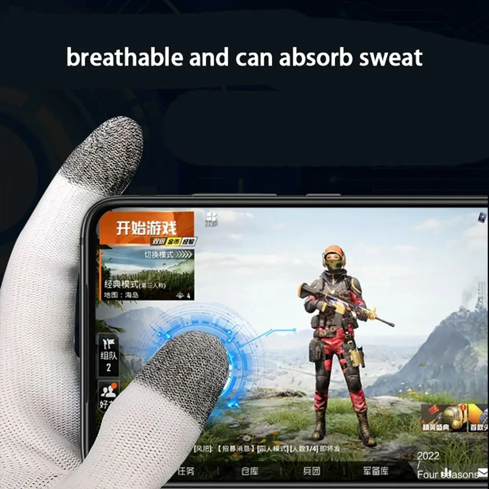 PUBG Hand Cover Thumb Sleeve Gloves Mobile Games Touch Screen Gaming