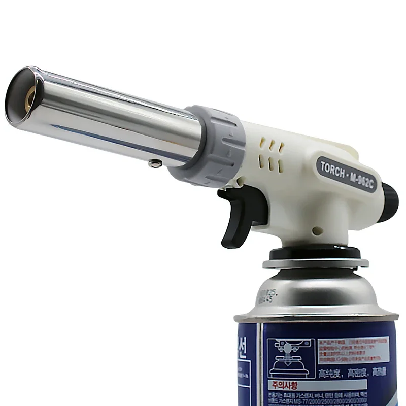 Metal Flame Gun Butane Burner 1300 Degree Welding Gas Torch Portable Lighter Outdoor Camping BBQ Electric Ignition Flamethrower gas torch welding torch butane torch