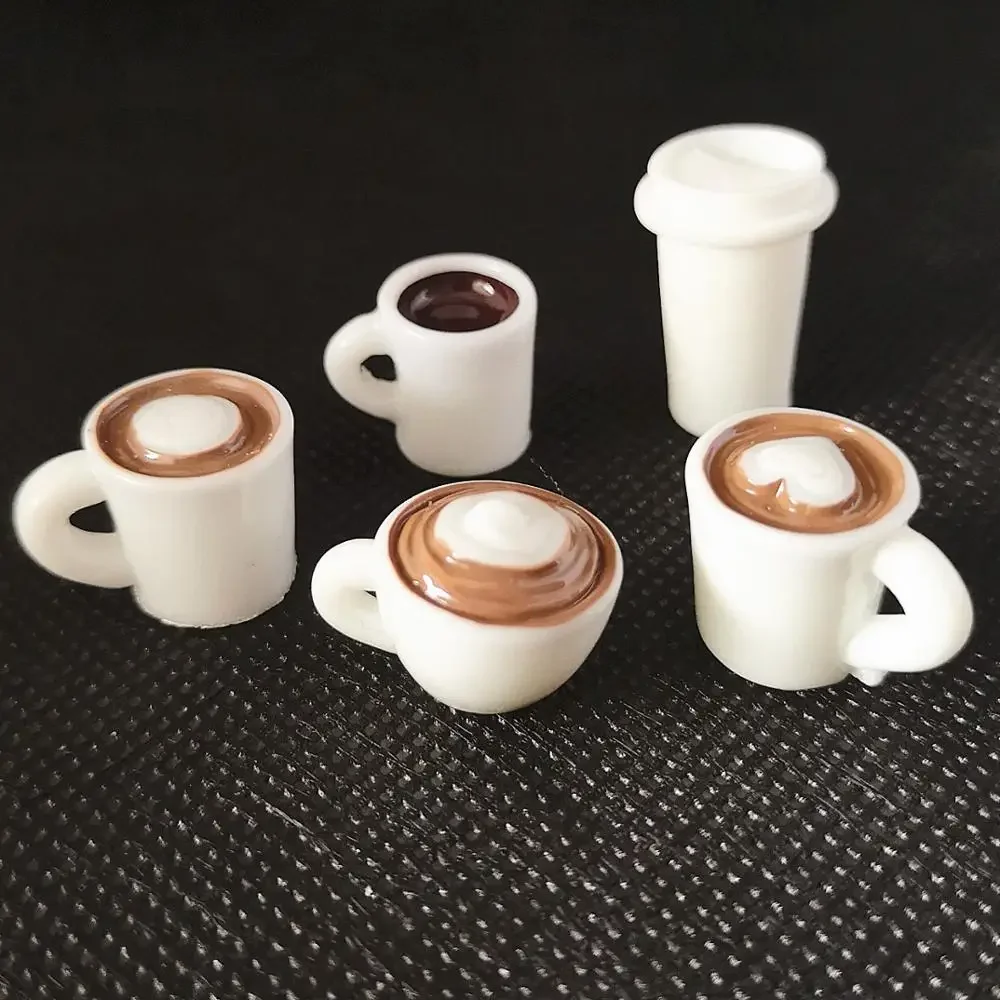 10PCS White Mini Coffee Cup For Slime Charms Supplies Free shipping 3