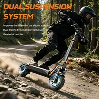 Trottinette Électrique 800W, Batterie 48V 15.6Ah, Autonomie 55km, Double Suspension, Pneus 10 Pouces, Frein à Disque, Pliable, Charge Max 120kg 3