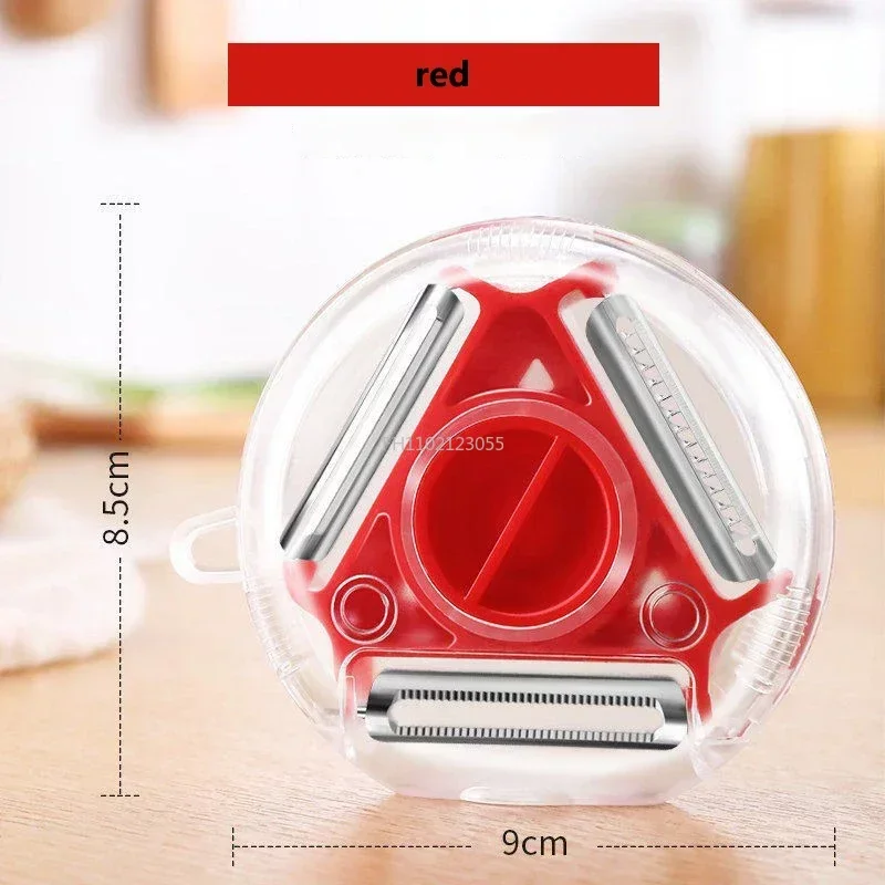 New 3 in 1 Magic Trio Peeler Set Slicer Shredder Peeler Julienne Cutter Multi Peel Blade Zesters Grater Kitchen Tool Accessories