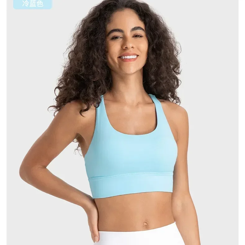 

Lulu Align Tank Women Sports Bra Cross Sexy Tights Tank Top Soft Athletic Fitness Yoga Vest With Chest Pad Bras Bralette