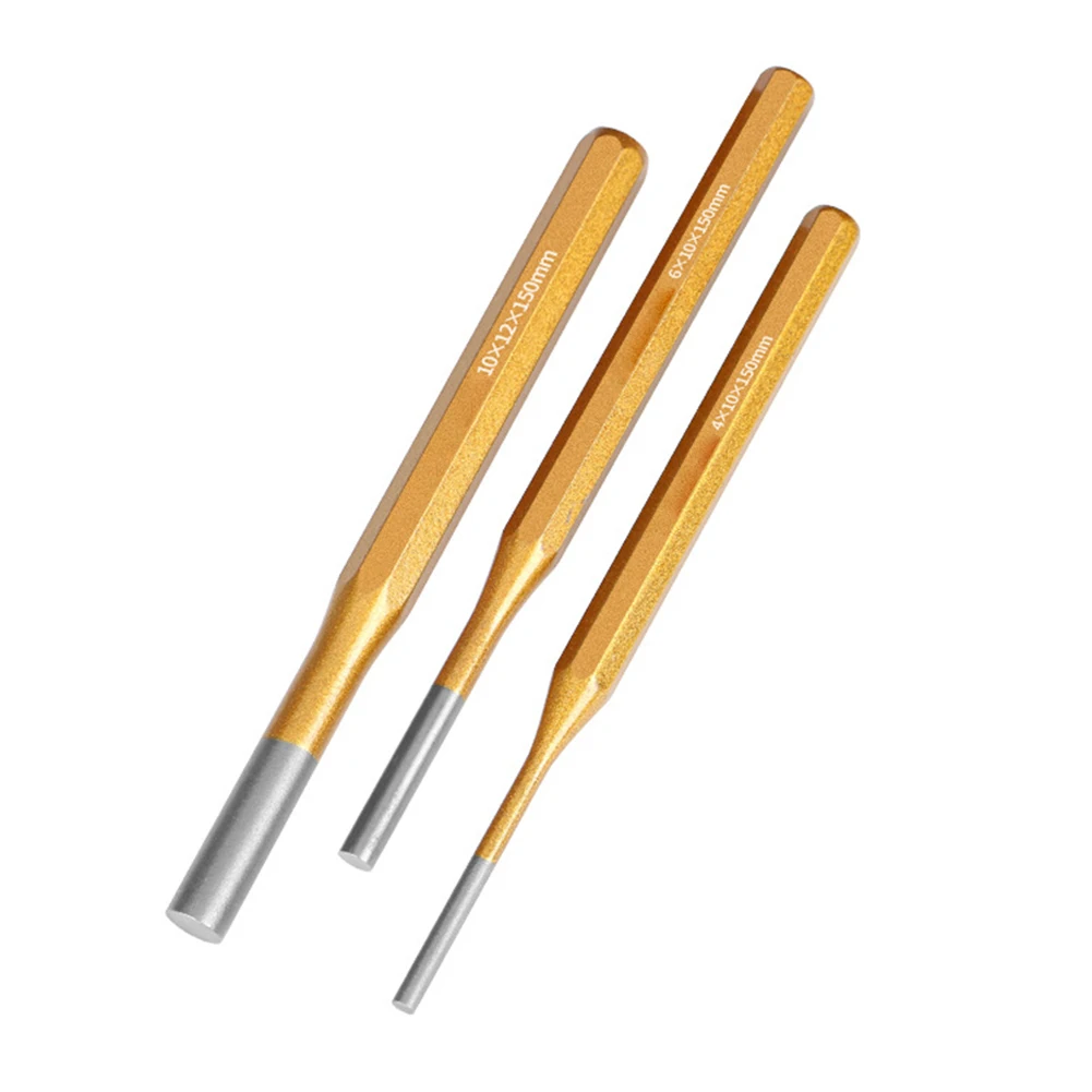 2-10mm Cylindrical Punch Roll Pin Punch Tool Remover Heavy Duty Chisel Cone Punches Watch Repair Hand Tools