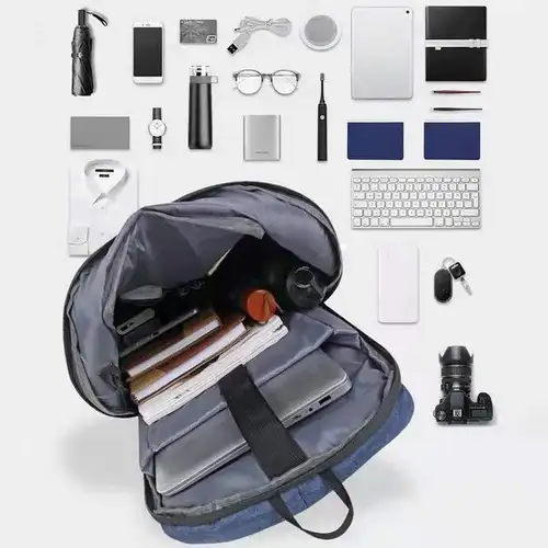CEAVNI 남성용 방수 옥스포드 비즈니스 가방, 남성용 백팩, 캐쥬얼 백팩, USB 충전, 컴퓨터 노트북, 15.6 인치 2