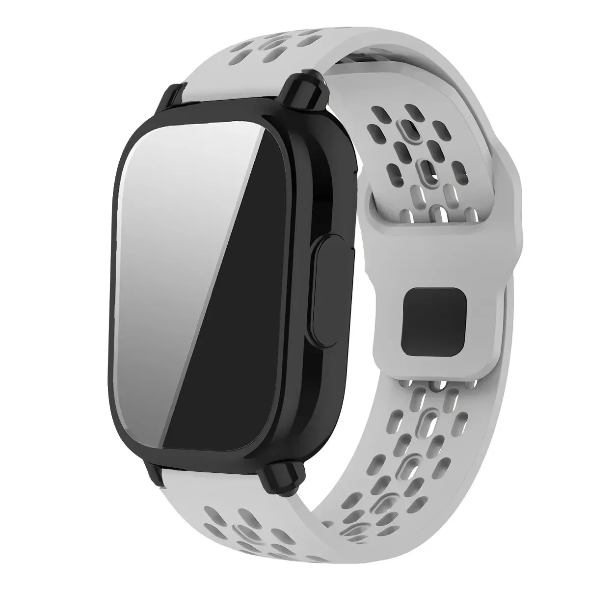 Silicone Strap and TPU Shell with Breathable Soft Bracelet Band and Screen Protector