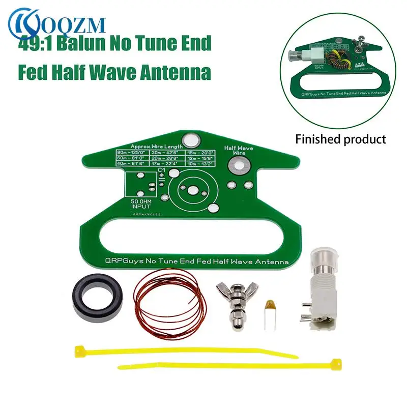 

1 комплект 49:1 портативный нетональный наконечник подавленная Полуволновая антенна модуль комплект Большая площадь теплоотвода