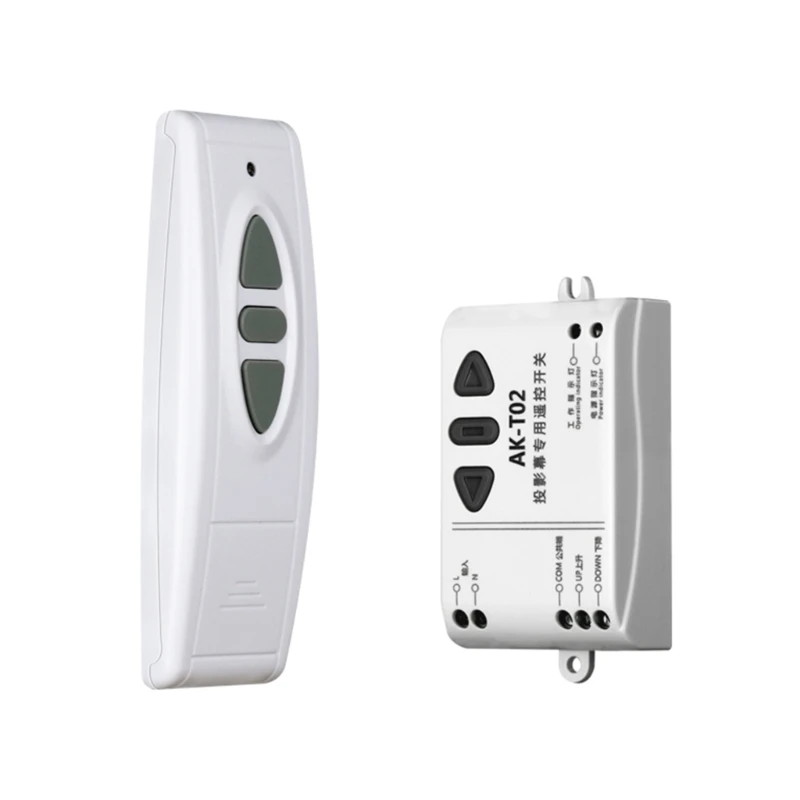 프로젝션 스크린용 AC220V RF 무선 원격 스위치 송신기+수신기