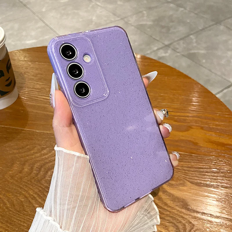 Luxury Glitter Bling Sequins Silicone Soft Case - Jelly Candy Color Shockproof Cover
