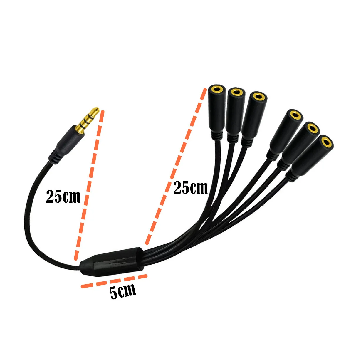 3.5mm ̾ ø Audeo  ͽٴ 1  6 Ʈ Aux ̺ ̾ ũ   (ȭ  ø ̺ )