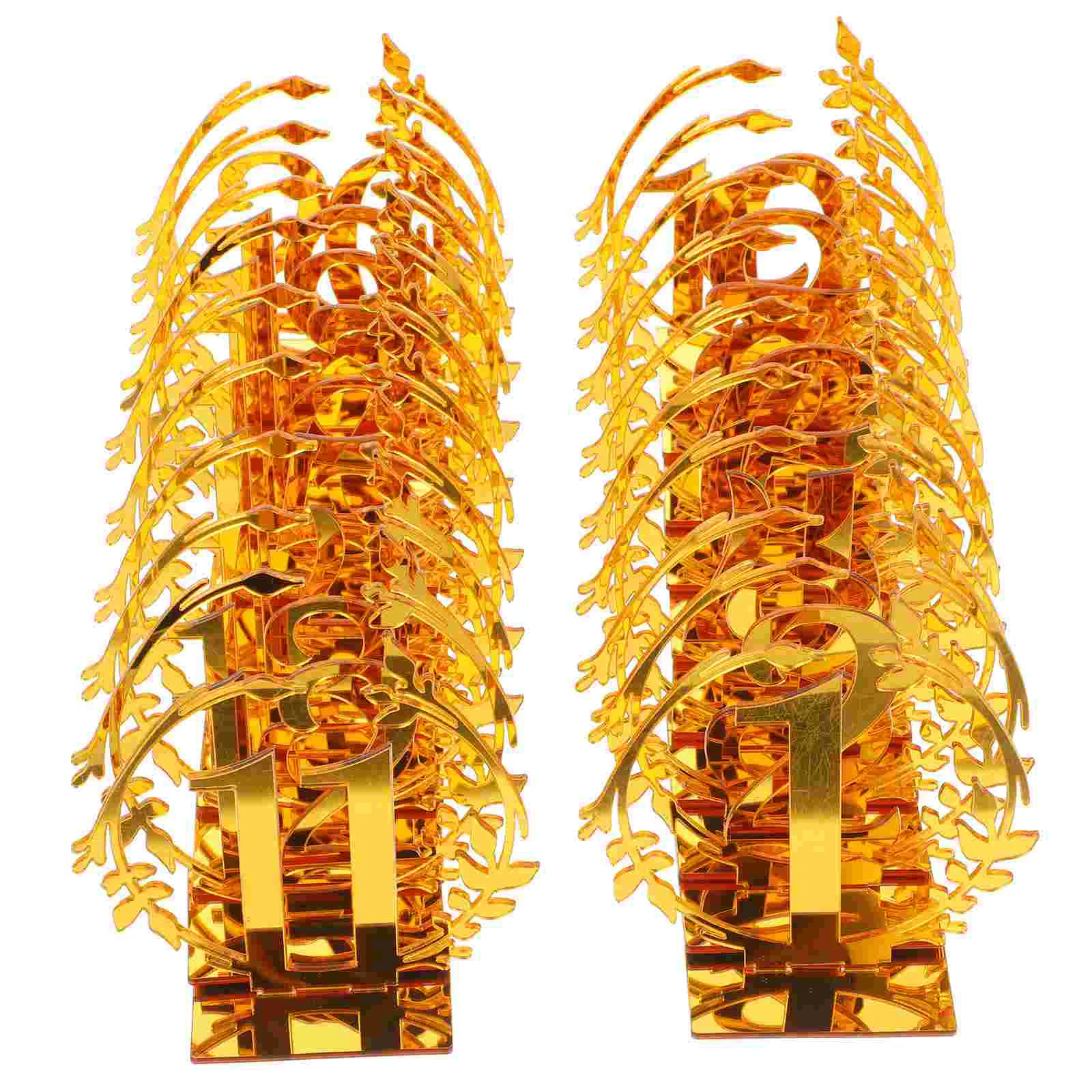 

20 Pcs Table Number Plate Center Pieces Decoration for Wedding Grace Event Acrylic Guestures