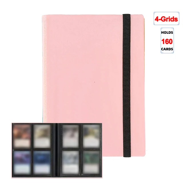 Classeur de cartes à collectionner, Album 160/360/480, porte-cartes 4/9/12 grilles, classeur de cartes, carnet de notes de grande capacité 6