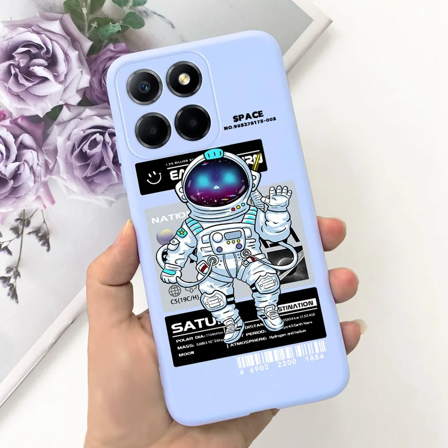 Cute Astronaut Soft Silicone Back Cover - Enhanced Protection