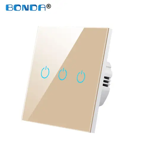 BONDA Smart Switch Alexa RF433 No Neutral Tuya Control Works With Google 1/2/3 Gang Smart Life Home Light WiFi Touch Switches 86 - Image 20