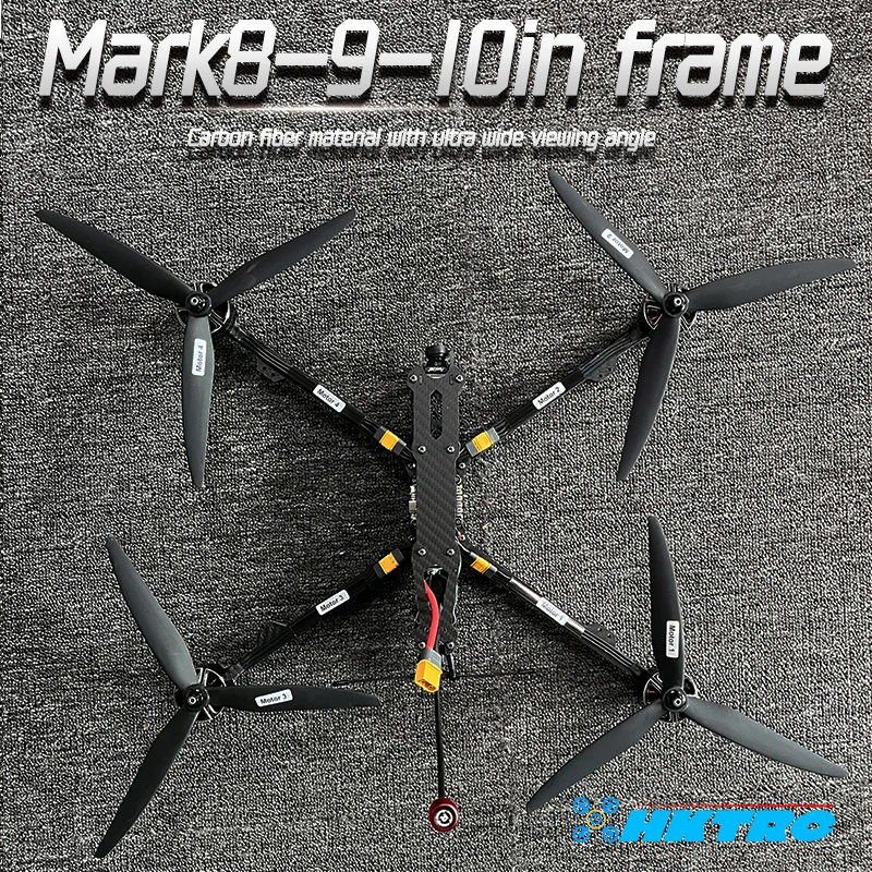 Gemfan 1050 프로펠러 BAYCK 915 리시버 부품, FPV Mark V2 10 인치 프레임 키트, F405 FC 4in 1 ESC 60A 3115 900KV 3-6S 브러시리스 모터