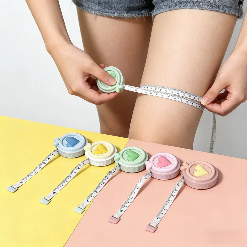 1pc 미니 소형 줄자, 신체 측정용, 재봉, 재단, 수제, 휴대용 신체 측정 자, 생일 선물