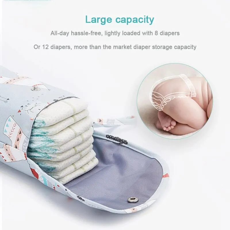 Baby Diaper Bag Waterproof Wet Dry Pack Mummy Storage Pouch Nappy Organizer Insert Tote Purse Travel Stroller Carry Bag Baby & Maternity