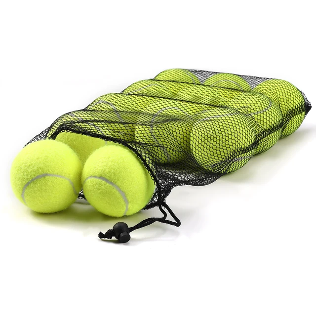 AMA Tennis Balls,12-Pack Advanced Training Tennis Balls for Beginner, Pet Dog practice Tennis Balls with Mesh Bag for Easy Carry 2