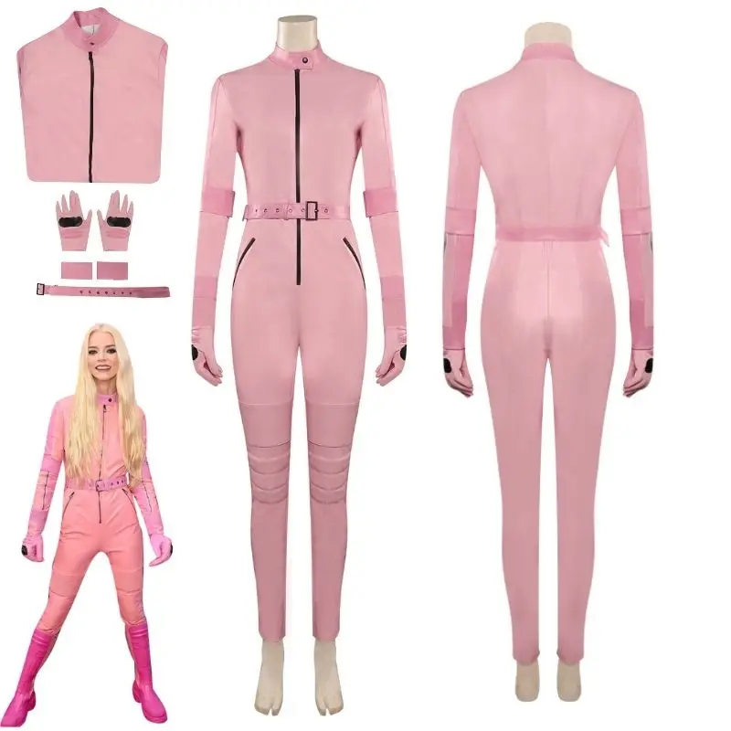 

Princess Cos Peach Cosplay Costume Bodysuit Women Jumpsuit Belt Outfits Halloween Carnival Suit for Adult Women Girls
