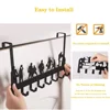 1PC Basketball Over-The-Door Hook Hanger with 8 Hooks - Dual-Mounted Coat Rack Organizer for Living Room/Home Decoration 3