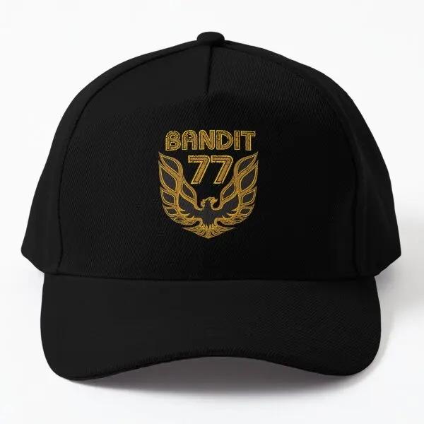 

Bandit 77 Baseball Cap Hat Black Solid Color Sun Printed Casual Casquette Mens Summer Snapback Bonnet Boys Fish Hip Hop