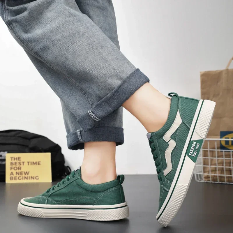 Trendy Men Canvas Shoes Breathable Mens Casual Shoes 2025 New Non-slip Male Sneakers Sport Skateboard Shoes Zapatillas De Hombre 5