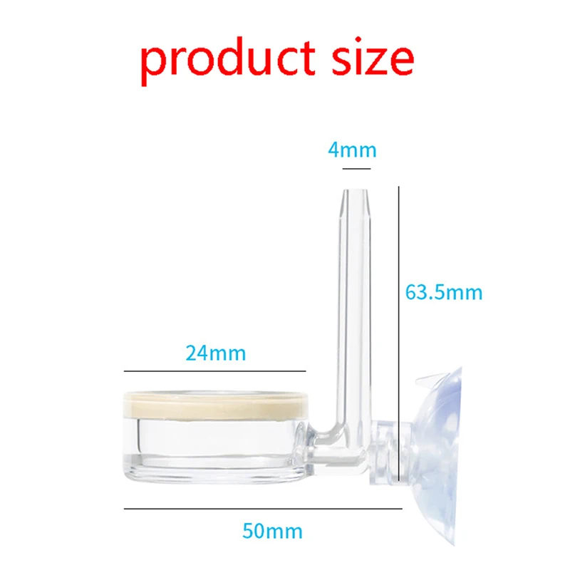 Aquarium CO2 Diffuser Aquarium CO2 atomizer transparent CO2 diffuser purifier integrated PC material special ceramic plate fish tank atomizer