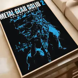Vintage Metal Gear Solid Art Self - Adhesive Wall Sticker for Living Room or Bar Decor (HEI - 5)