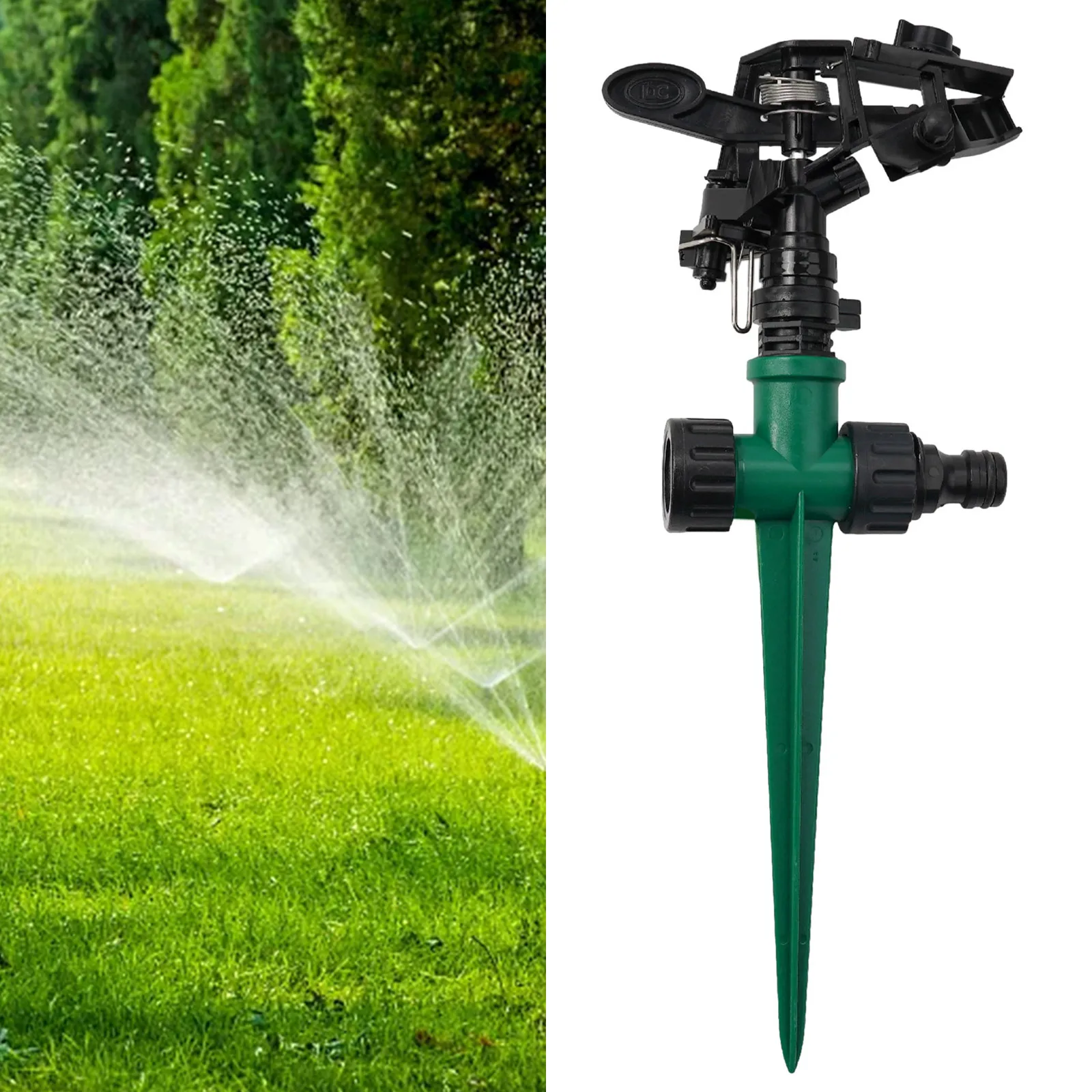 

Wide Spray Diameter Automatic Irrigation System Kit for Garden Lawn Sprinkler with 360° Rotation and Convenient Design