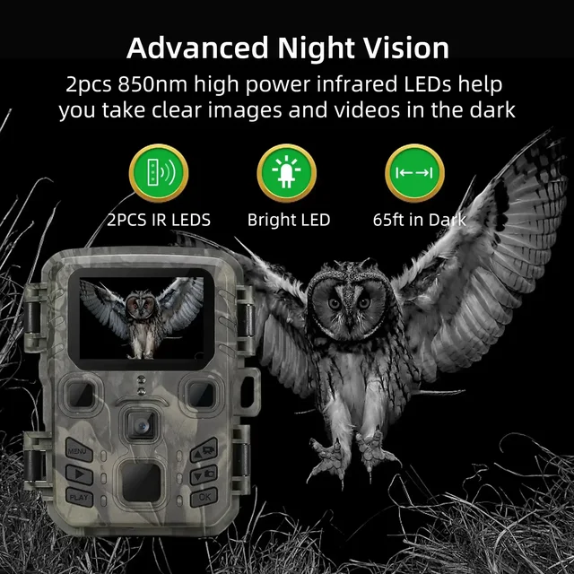Wireless Bluetooth Wifi301 Pro Hunting Camera Wifi Mini301 APP Control Trail Camera 24MP Night Vision Motion Wildlife Trap Photo 5