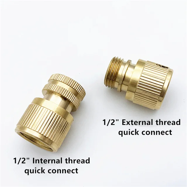 1/2 "Férfi Szál Sárgaréz Gyors Csatlakozó Kerti Öntözés Adapter Víztömlő Ízületi Mezőgazdasági Öntözőszerszám Szerelvények Tartós - Image 4