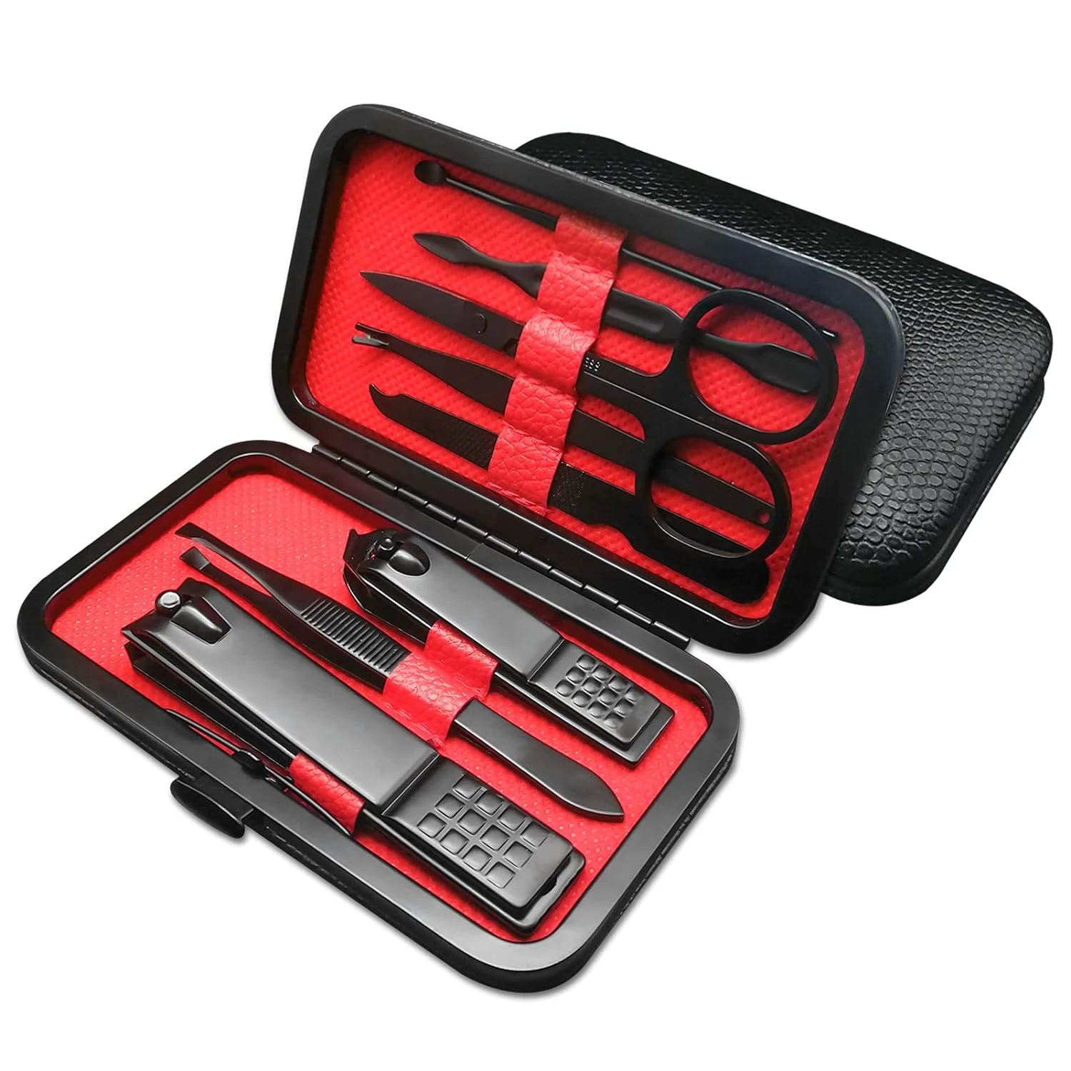 Deluxe Modern Stylish Hands and Feet Care Set - Ideal Beauty Gift - Silver Finish Nail Care Tools - Exclusive and Luxurious.