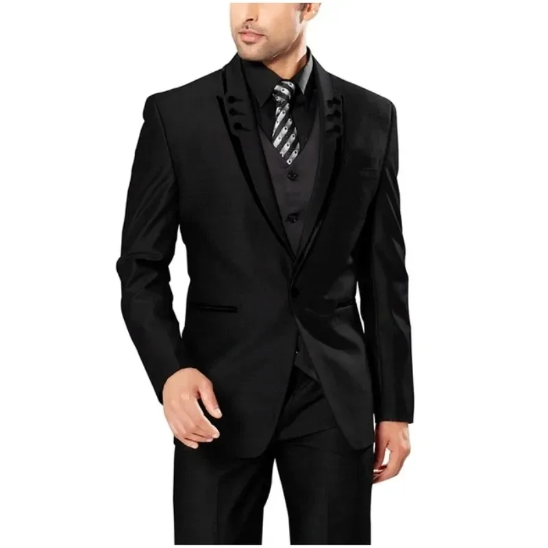 Italian Design Business Suits For Men Wedding Groom Prom Dress Wear Tuxedos costume homme pour mariage 3 Pc Set trajes de hombre