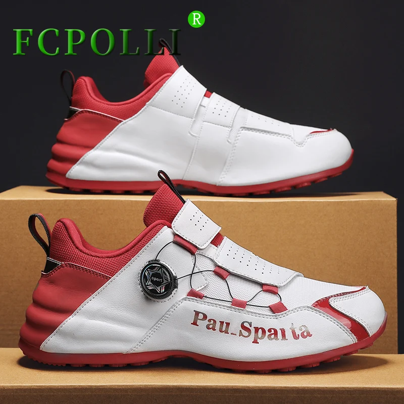 

Горячая Распродажа Мужская обувь для гольфа с быстрой шнуровкой, Мужская нескользящая обувь для ходьбы, мужские удобные кроссовки для гольфа для мужчин