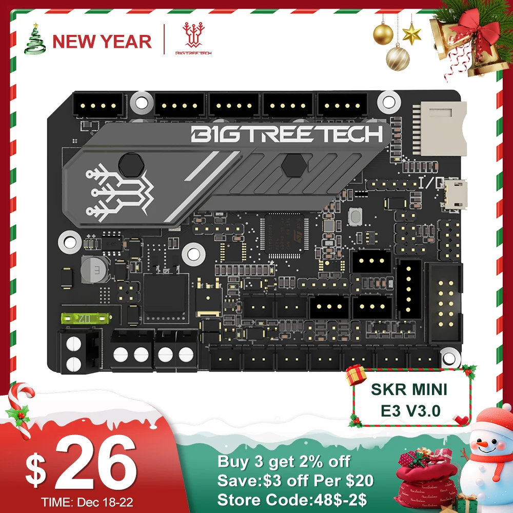 Bigtreetech-skr Placa-mãe Mini Peças da Impressora 3d para Ender v2 Btt Skr V1.4 Turbo Octopus Tmc2209 Tmc2209