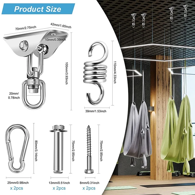 Ceiling Hook Hanging Chair,360° Rotation Ceiling Hook,450Kg Swing Hook,For Hanging Chair,Swing,Hammock,Punching Bag,Yoga 5