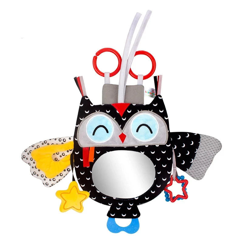 Infant Rear Seat Mirror with Sensory Toys