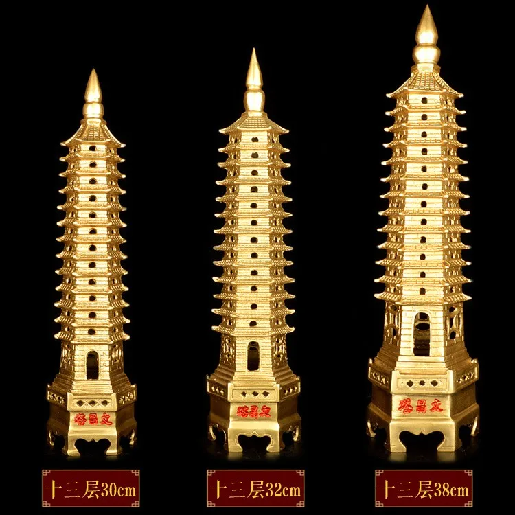 

TOP GOOD business town House avoiding evils Protection # office home protective Money Drawing FENG SHUI Brass statue 38CM