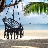 Hammock Chair - Hanging Hammock Swing Chair for Indoor and Outdoor - Black 1