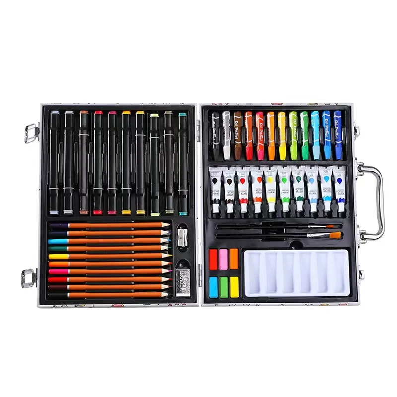 Children's Painting Full Set Brushes Art Tools Gift Box Set Developing Children's Create Draw Interests Art Supplies 53pcs set