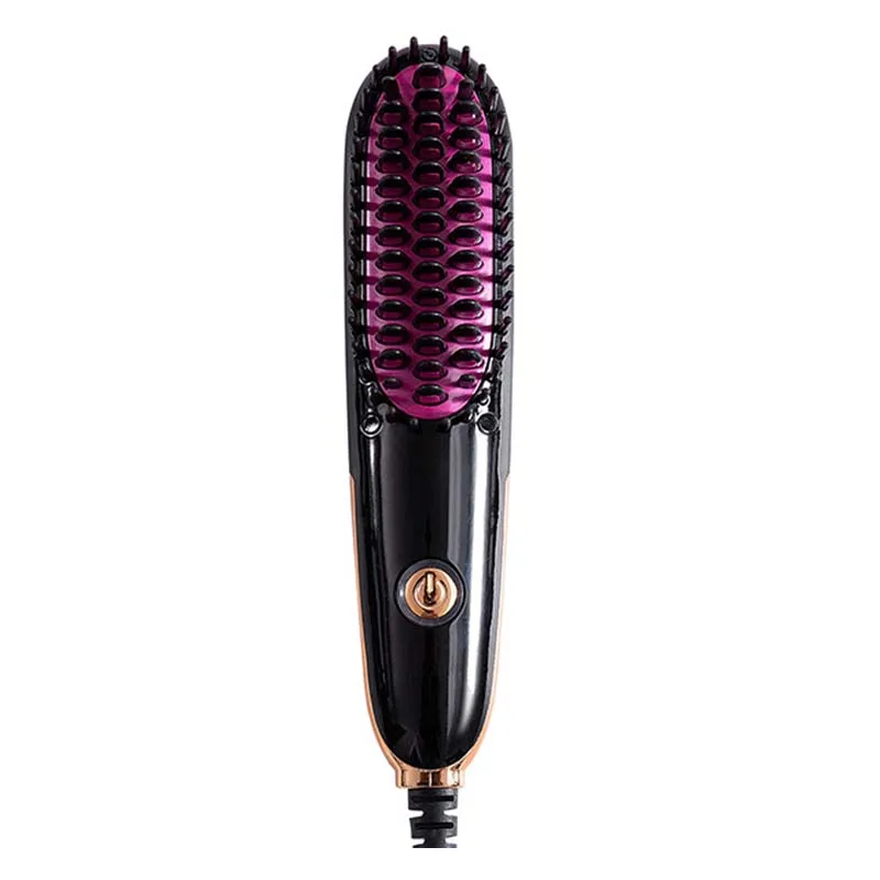 Hot Selling Professional Negative Ion Straight Hair Comb Portable Ceramic Coating Negative Ion Straight Hair Comb