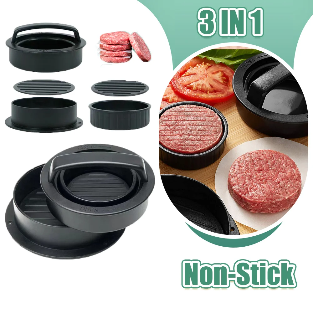 Meatloaf Tools Round Shape Non-Stick Stuffed Burger Patties Beef Grill Pie Press Mould Maker Kitchen Accessories kitchen utensils