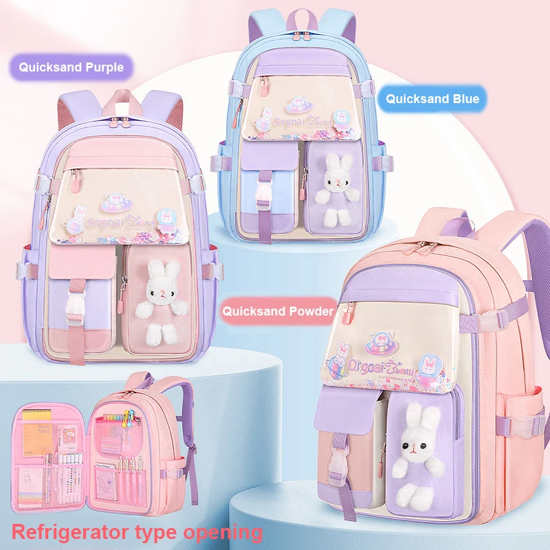 

School Bags For Girls Multiple size options Waterproof School Backpack Back Protection Light-weight Children's' Bag дитячі рюкза