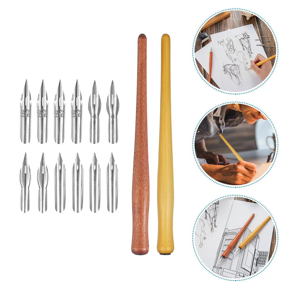 

1 Set Convenient Dip Pen Novelty Pen Vintage Dip Pen Drawing Pen Signature Pen