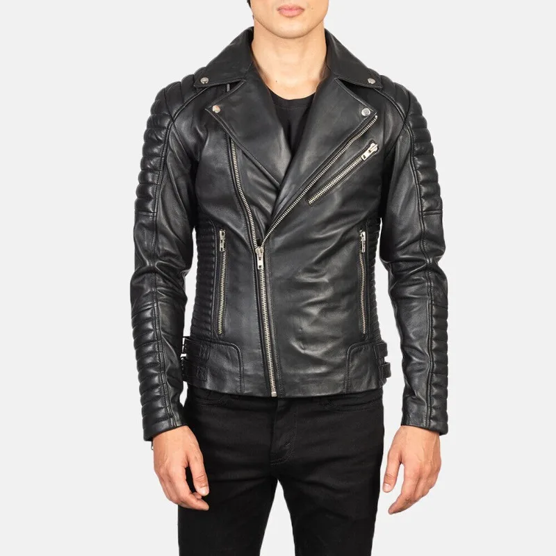 

Men's Genuine Lambskin Real Leather Quilted Biker Jacket Fashion Trends