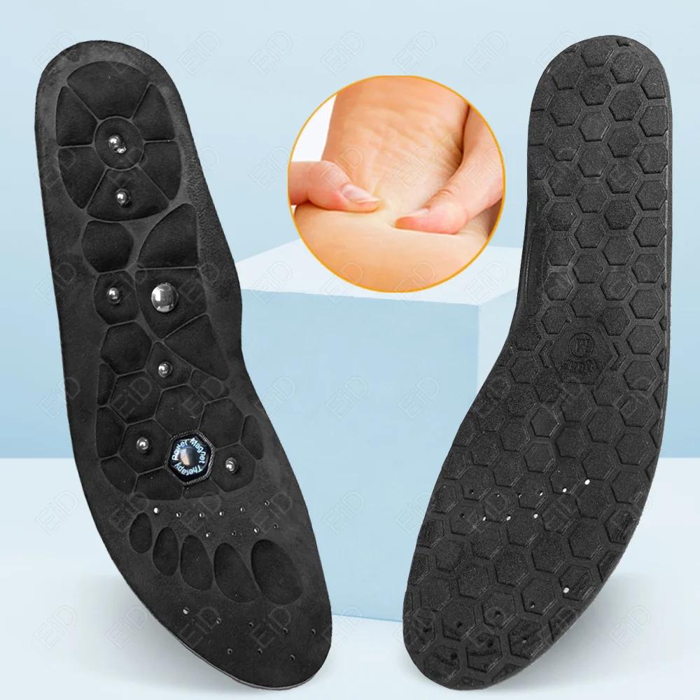 Orthopädische Einlegesohle Arch Support Magnetische Therapie Massage Einlegesohlen Männer Fuß Akupunkturpunkt Massage Einlegesohlen Anti-müdigkeit Gesundheit Einlegesohlen – Detail 23