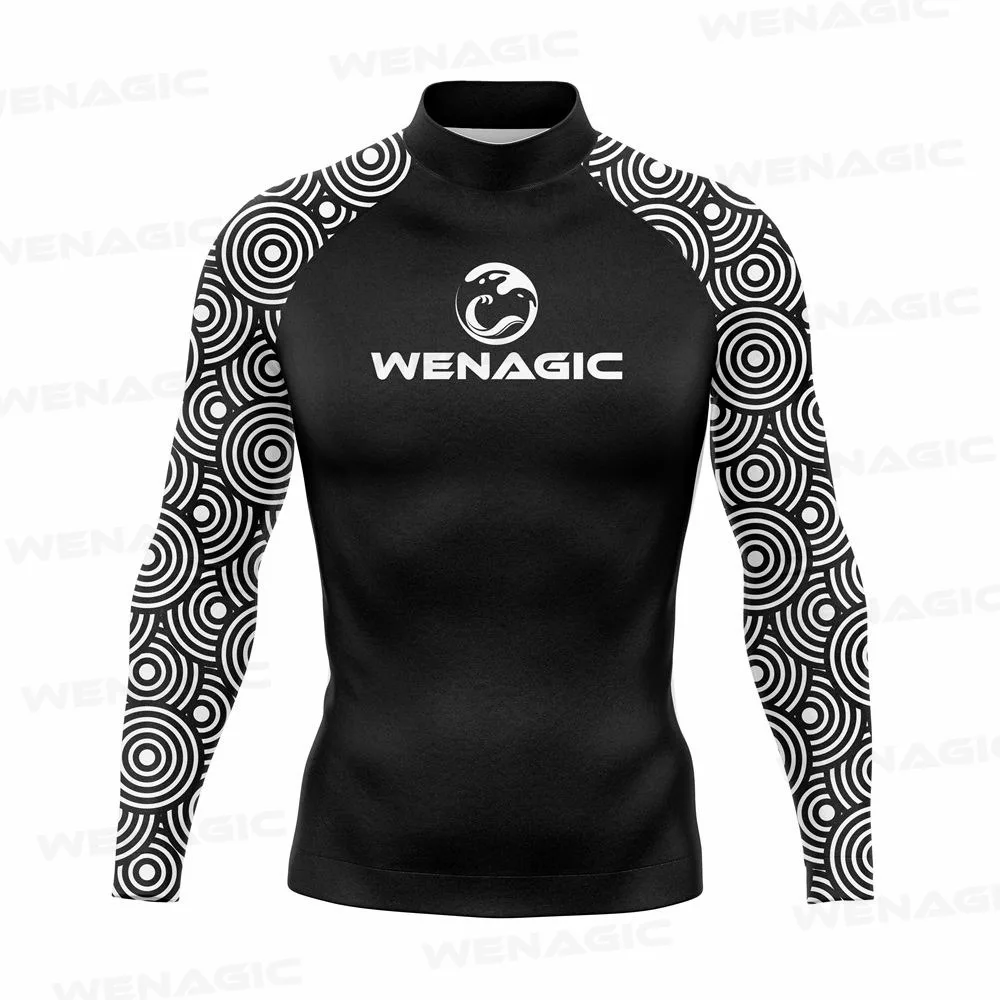 Men's UV Protection Rash Guard Diving Surf T-shirt Swimming T-shirt Swimsuit Beach Swimwear Long Sleeve Surfing Suits rash guard surfing swimsuit