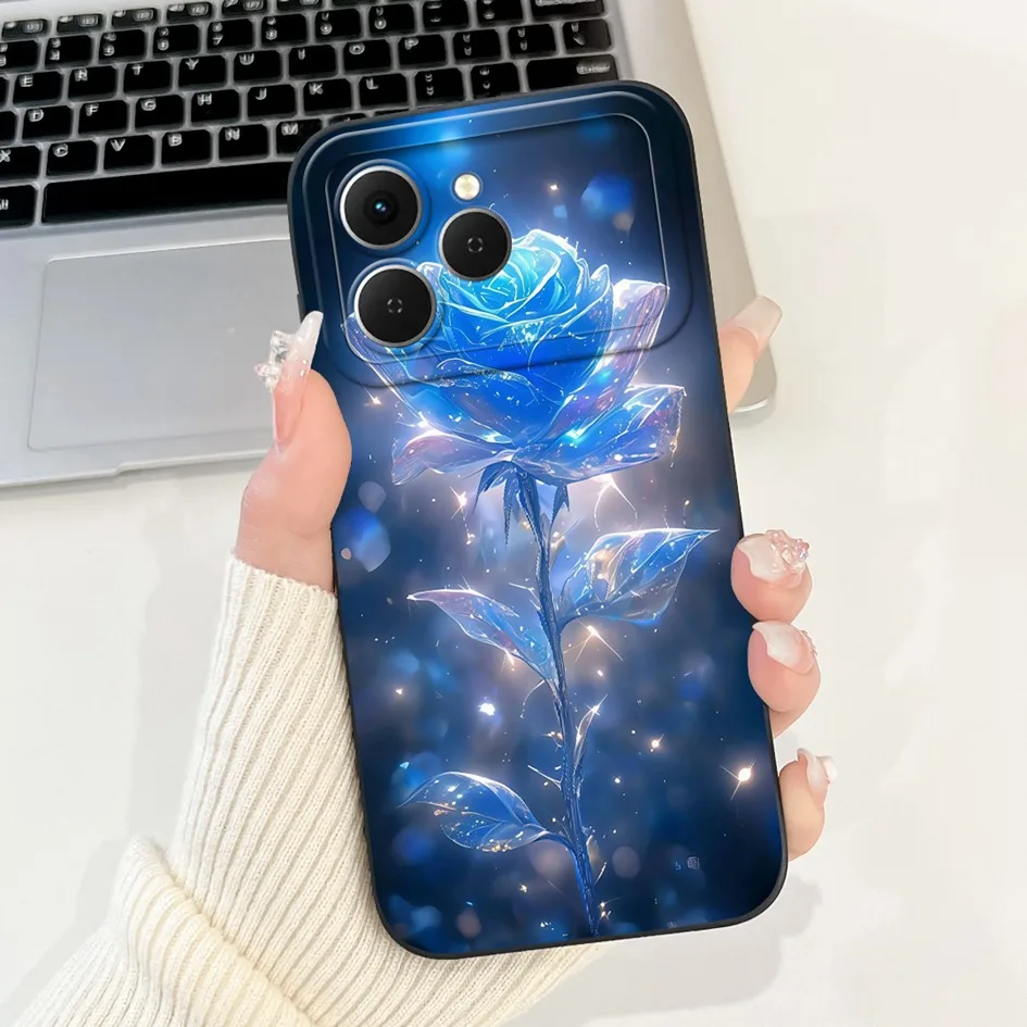 Tecno Spark 40 Cartoon Space Silicone Phone Case with Camera Protection