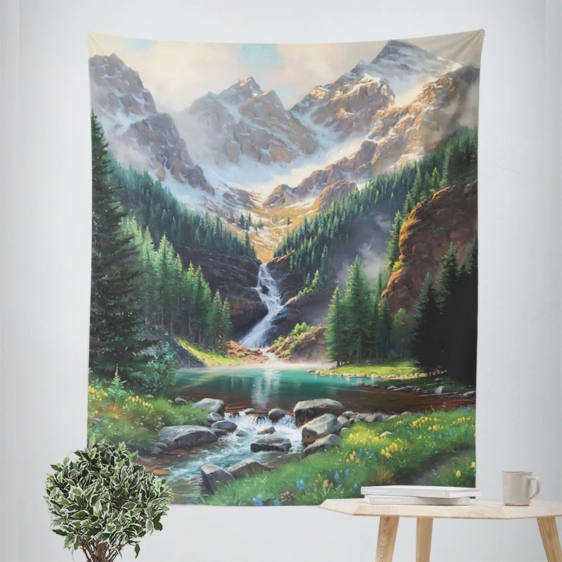 Home decorations Natural and Animal Styles room decor wall tapestry aesthetic bedroom aesthetic wall art large fabric tapestry